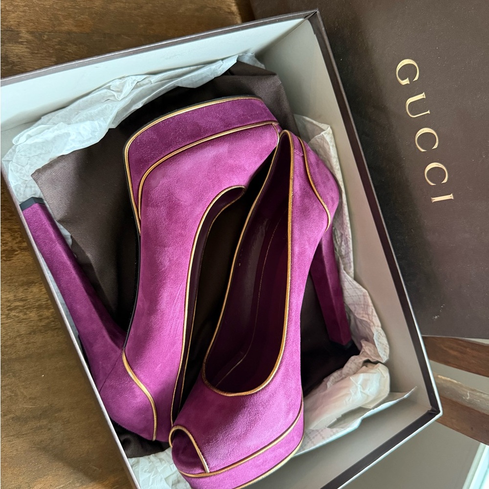 Gucci Purple Stiletto Heels